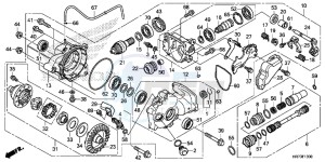 TRX420FA6G TRX420 Europe Direct - (ED) drawing FRONT FINAL GEAR