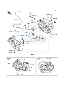 KVF 750 B (BRUTE FORCE 750 4X4I) (B6F-B7FA) B7F drawing CRANKCASE