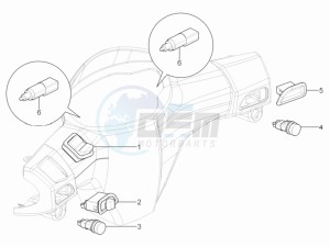 Typhoon 50 2t e3 (CH) Switserland drawing Selectors - Switches - Buttons