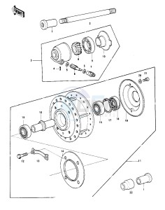 KH 400 A (A3-A5) drawing FRONT HUB