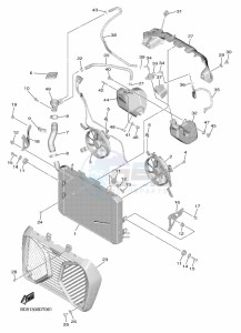 NIKEN GT MXT850D (B5B1) drawing RADIATOR & HOSE