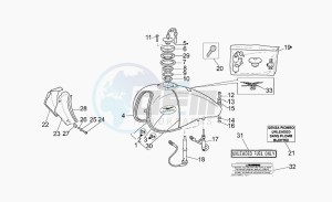 California 1100 Stone Special Sport drawing Fuel tank