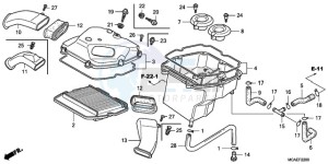 GL18009 Australia - (U / AB NAV) drawing AIR CLEANER