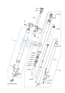 MTN850 MTN-850-A MT-09 ABS (BS2B) drawing FRONT FORK