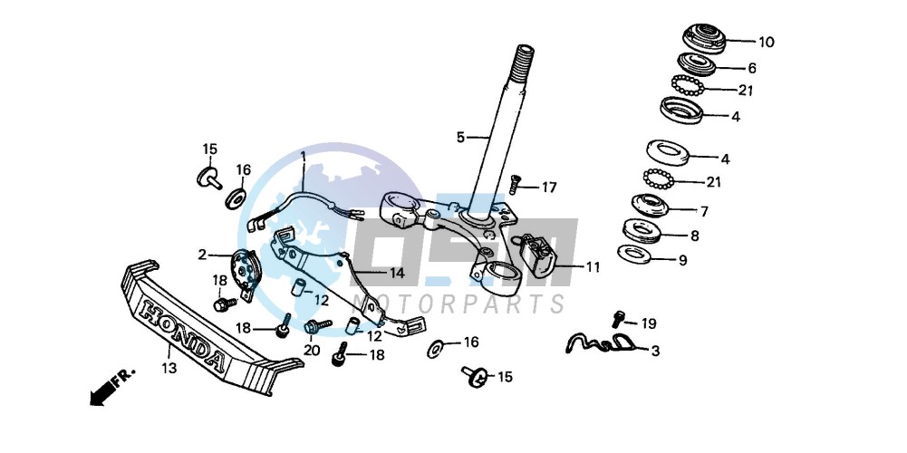 STEERING STEM/HORN