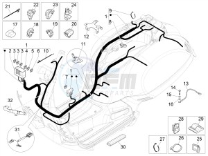 GTV 300HPE SEI GIORNI IE E4 ABS (EMEA) drawing Main cable harness