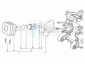 Typhoon 50 2t e3 (CH) Switserland drawing Cylinder - Piston - Wrist pin unit