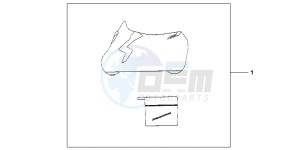 CB1000RAC drawing INDOOR CYCLE COVER