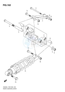 AN400 (E03) Burgman drawing REAR CUSHION LEVER (AN400ZAL1 E28)