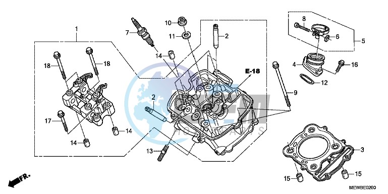 FRONT CYLINDER HEAD