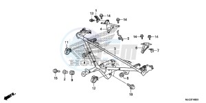 GL1800BD F6B Bagger - GL1800BD UK - (E) drawing COWL STAY