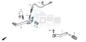 VFR800A drawing PEDAL