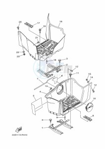 YFM700FWAD GRIZZLY 700 EPS (BLTE) drawing STAND & FOOTREST