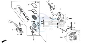 VFR800A drawing FR. BRAKE MASTER CYLINDER (VFR800A)