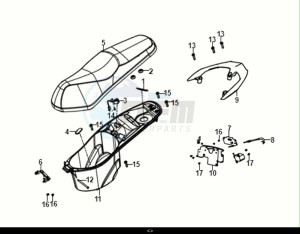 JET 14 50 (XC05W2-NL) (E5) (M1) drawing SEAT - REAR GRIP