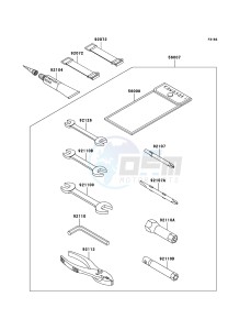 JET SKI 900 STX JT900-E2 FR drawing Owner's Tools