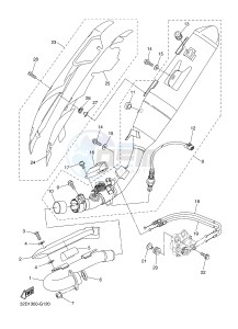 WR250R (32DT 32DS 32DU) drawing EXHAUST