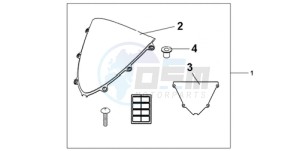 CBR1000RA9 Europe Direct - (ED / ABS) drawing WINDSCREEN CLEAR