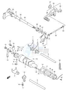 GSF250V (E24) Bandit drawing GEAR SHIFTING