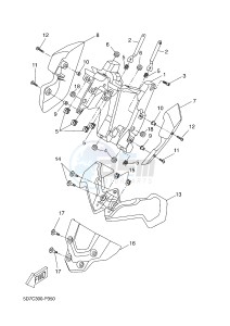 MT125A MT-125 ABS (BR34 BR34 BR34 BR34 BR34) drawing COWLING 2