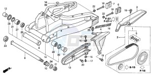 CBR1000RR drawing SWINGARM