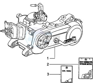 Zip 50 SP H2O Liquid cooling drawing Engine