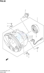 VLR1800 (E2) drawing HEADLAMP