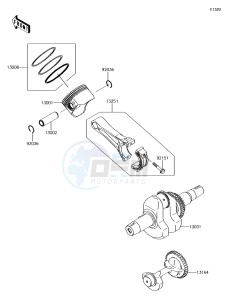 MULE SX KAF400JHF EU drawing Crankshaft/Piston(s)