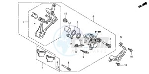 CRF150RB CRF150RB drawing REAR BRAKE CALIPER