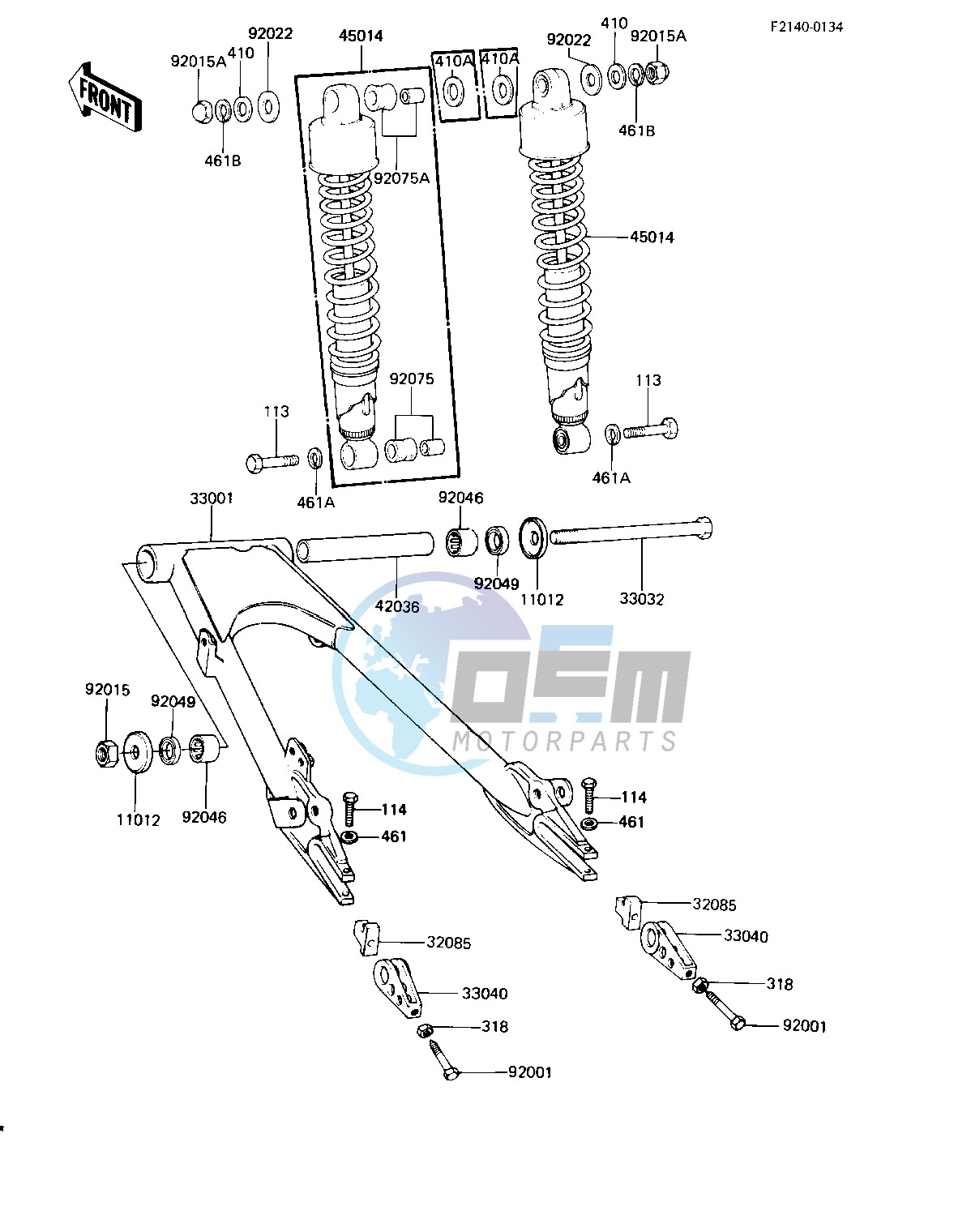 SWING ARM_SHOCK ABSORBERS -- 83 H3- -