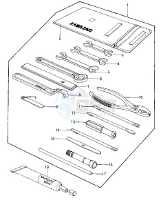 KZ 1000 A [KZ1000] (A1-A2A) [KZ1000] drawing OWNER TOOLS -- 77-78 A1_A2_A2A- -