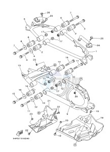 YFM700FWAD YFM7FGPHD GRIZZLY 700 EPS HUNTER (1HPS) drawing REAR ARM