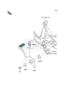 VERSYS KLE650CEF XX (EU ME A(FRICA) drawing Brake Pedal