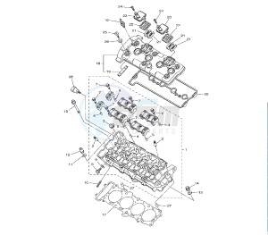 FZ8-N 800 drawing CYLINDER HEAD