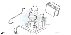 CBR125RW9 France - (F / CMF) drawing BATTERY (CBR125RW7/RW9/RWA)