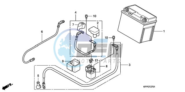 BATTERY (CBR125RW7/RW9/RWA)