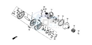 CG125 drawing OIL PUMP/OIL FILTER