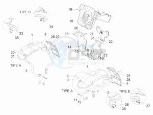 MP3 400 ie mic (USA) USA drawing Wheel housing - Mudguard