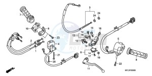 CBR1000RA9 ED / ABS REP drawing HANDLE LEVER/SWITCH/CABLE