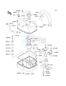 JH 750 F [SUPER SPORT XI] (F1-F2) [SUPER SPORT XI] drawing WATER MUFFLER