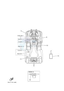 YFM300 RAPTOR 300 (1SC5) drawing EMBLEM & LABEL 1