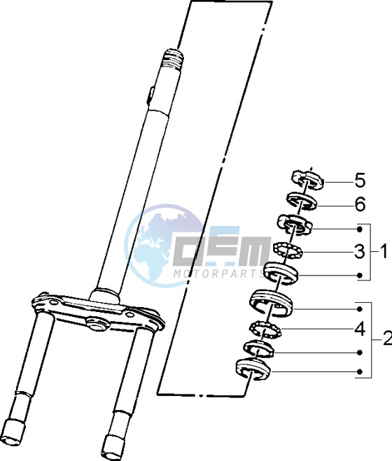 Steering bearing ball tracks