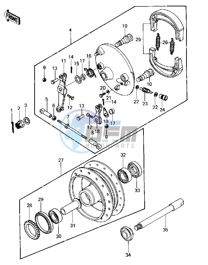 FRONT HUB_BRAKE -- 80 B1- -