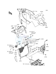 NINJA_ZX-6R ZX636EDF FR GB XX (EU ME A(FRICA) drawing Radiator