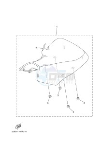 YFM700FWAD YFM70GPLH GRIZZLY 700 EPS LIMITED EDITION (2UDT) drawing SEAT