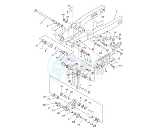 YZ 85 drawing REAR ARM