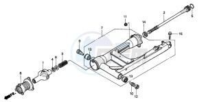 GL1500A GOLDWING ASPENCADE drawing SWINGARM