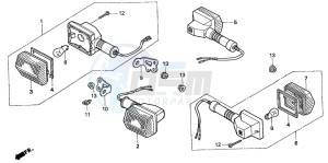 XR650R drawing WINKER (U)