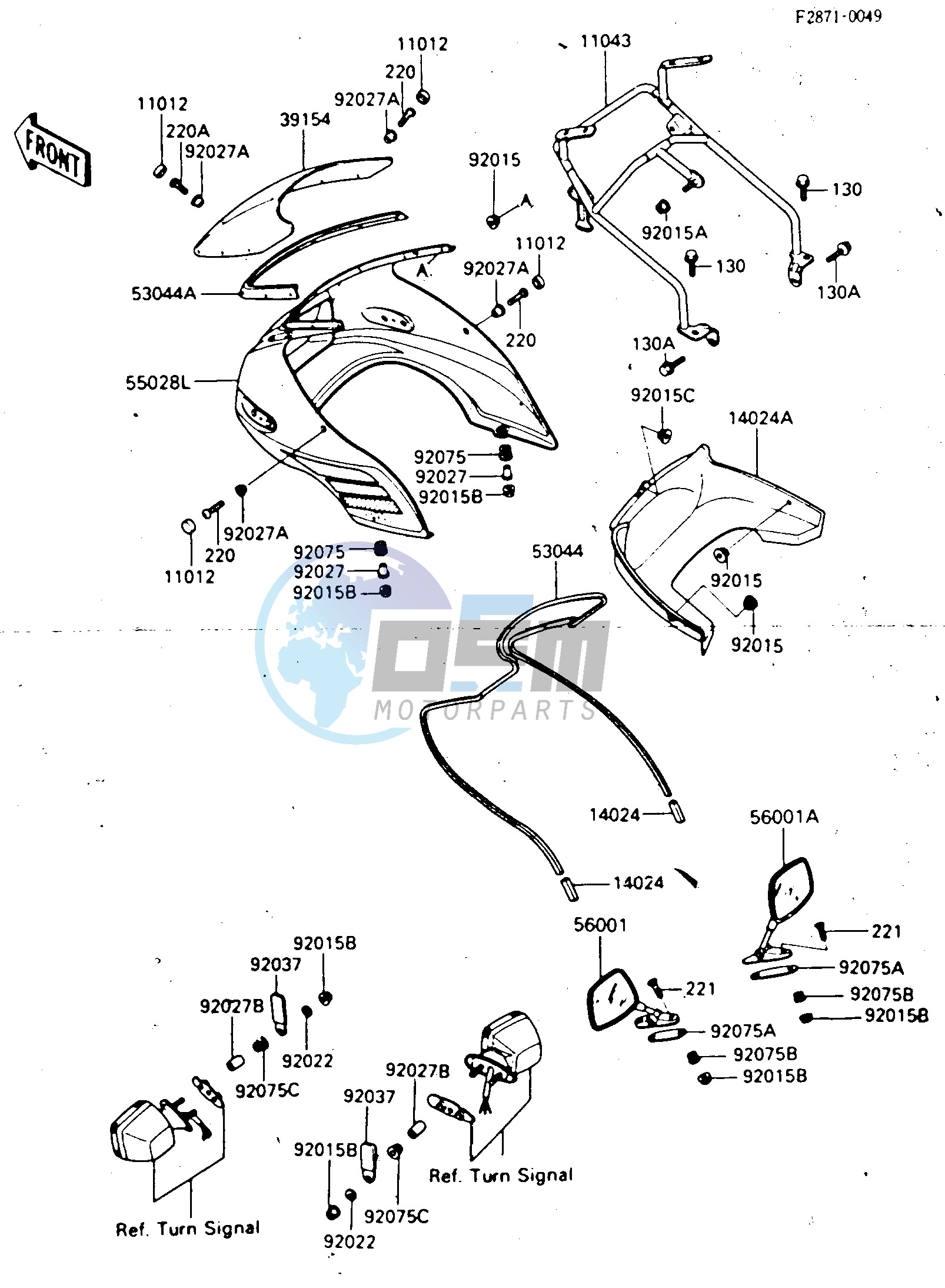 FAIRING -- ZX550-A3, CANADA- -