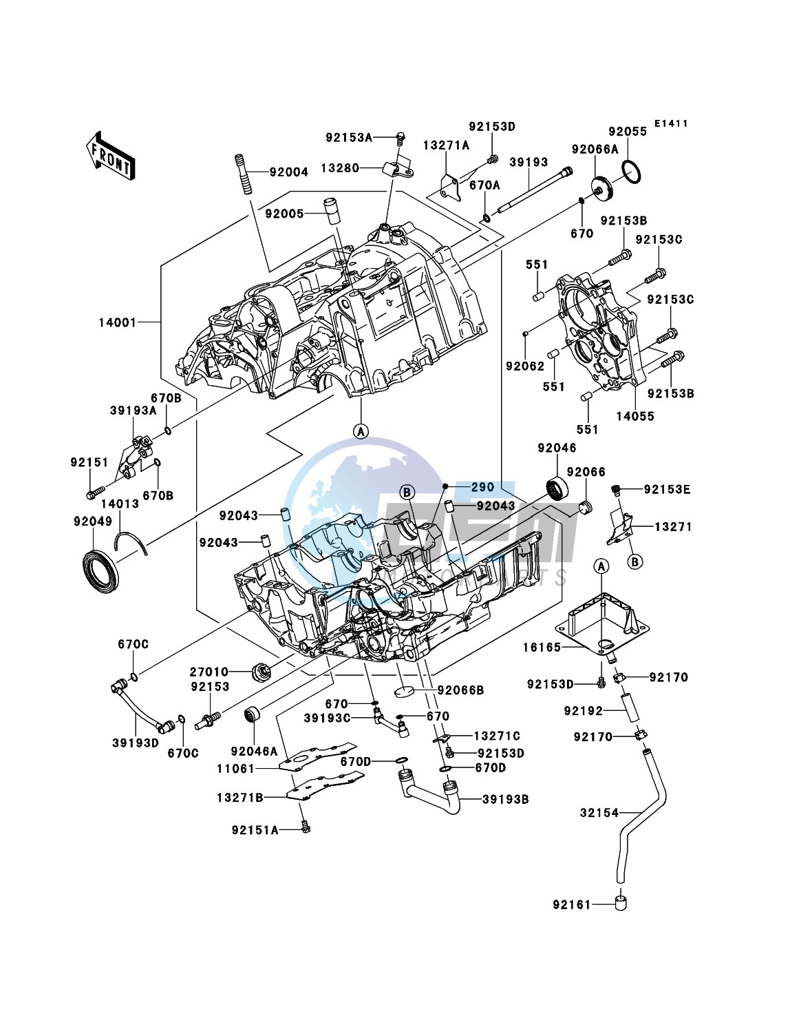 Crankcase(-ER650AE057323)